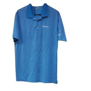 Nike Golf Polo Shirt Mens Blue L Solid